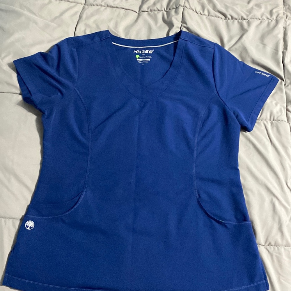 Healing Hands HH360 navy blue scrub top